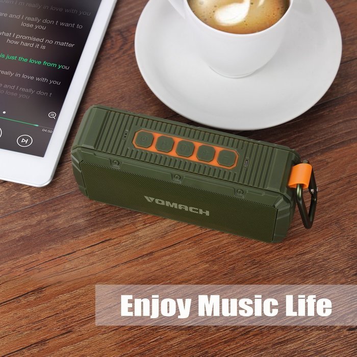 Wotmic Bluetooth Speaker Portable Outdoor Wireless Speaker HIFI Sound Subwoofer IPX6 Waterproof Shockproof Speaker... N5