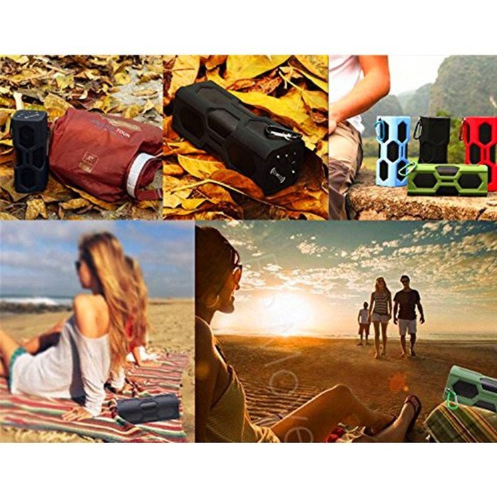Waterproof Sport Speaker, Portable Wireless Stereo Bluetooth Speaker with 3600mAh Power CSR4.0 IPX56 NFC for Outdoor... N6