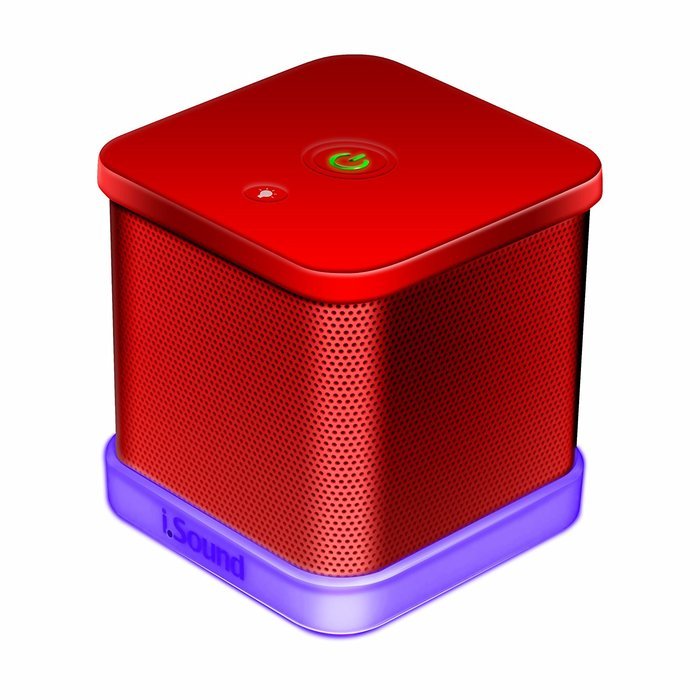 iSound iGlowSound Cube Wired Speaker (red) N4