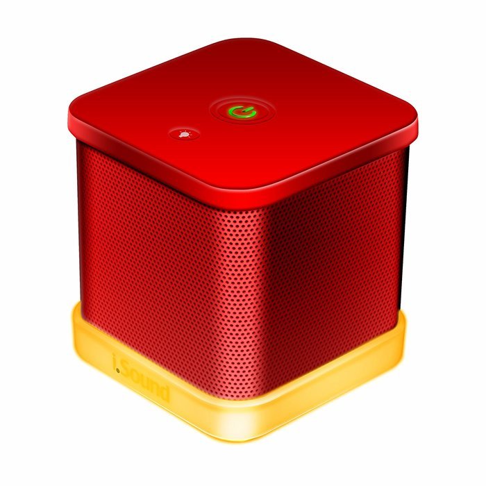 iSound iGlowSound Cube Wired Speaker (red) N5