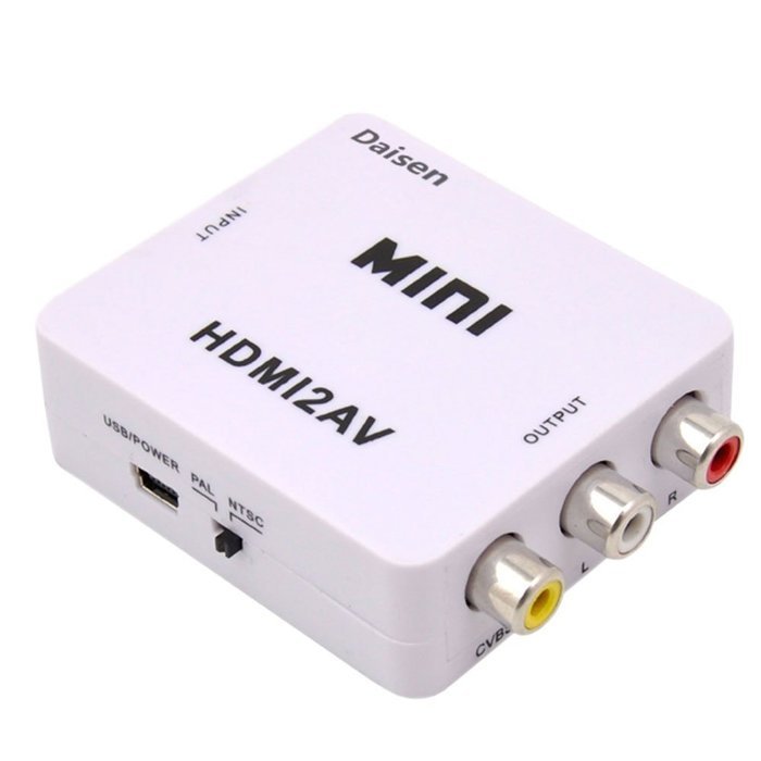 Daisen tech HDMI to AV Converter 1080p HDMI to RCA CVBS AV Composite Adapter HDMI 2 AV Converter support PAL/NTSC...