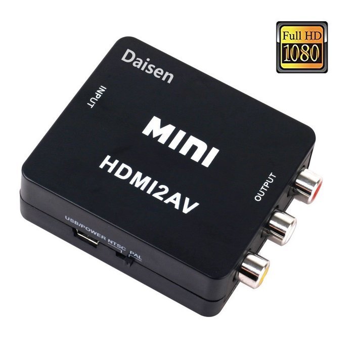 Daisen tech HDMI to AV Converter 1080p HDMI to RCA CVBS AV Composite