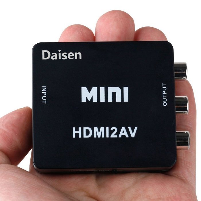 Daisen tech HDMI to AV Converter 1080p HDMI to RCA CVBS AV Composite Adapter HDMI 2 AV Converter support PAL/NTSC... N10