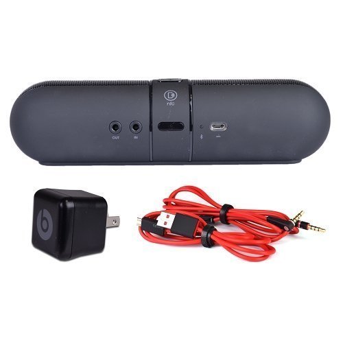 Beats by Dr. Dre Pill 2.0 Portable Wireless Bluetooth Speaker w/3.5mm Auxiliary Jacks & Case (Black Pill 2.0) N4