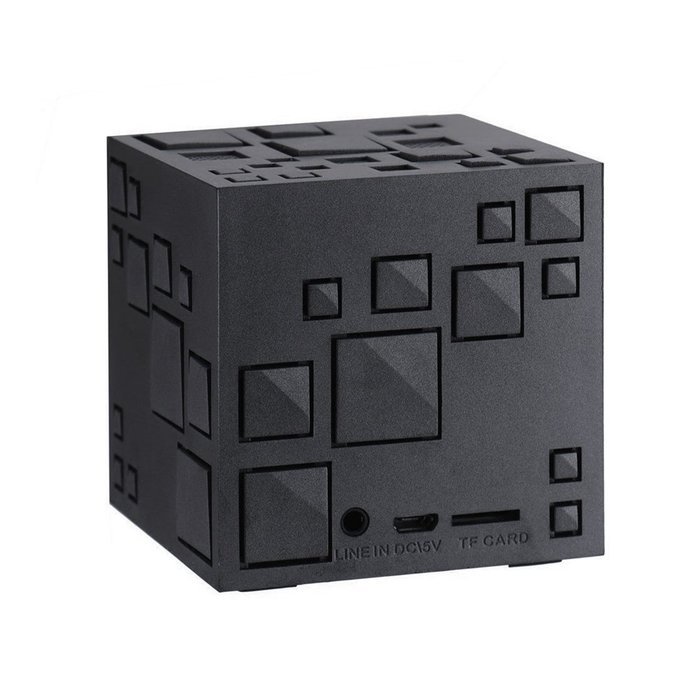 iSTYLE Portable Bluetooth Speakers Q+ ,Cube Wireless Stereo Led Light speaker,Support TF Card FM Radio,for iPhone... N10