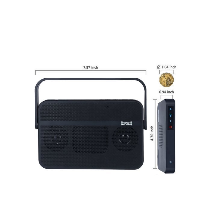 FGN Bluetooth Speaker Portable Wireless waterproof T9, Enhanced Bass Powerful Sound for Android iphone ipad Laptops... N5