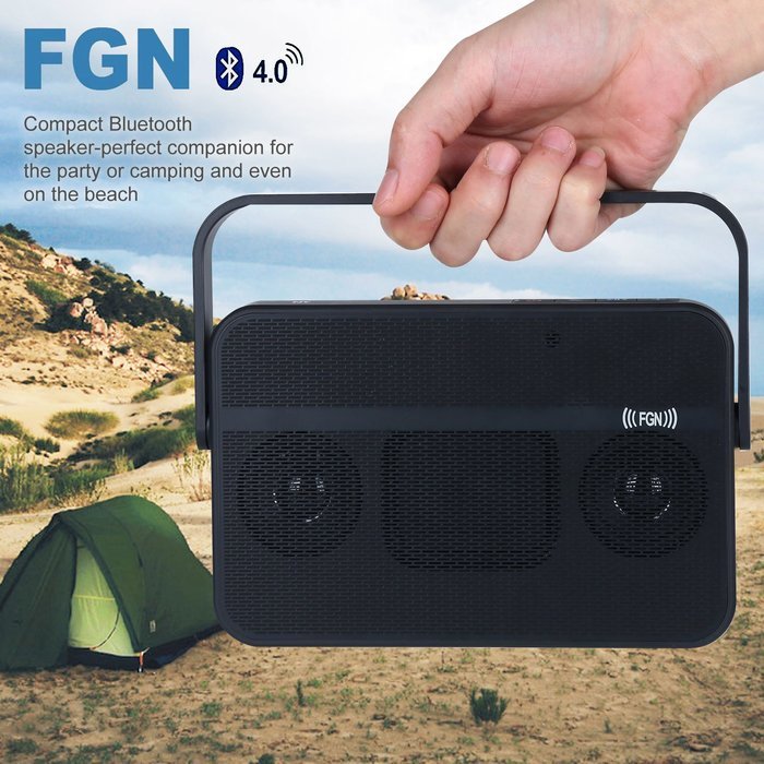 FGN Bluetooth Speaker Portable Wireless waterproof T9, Enhanced Bass Powerful Sound for Android iphone ipad Laptops... N6