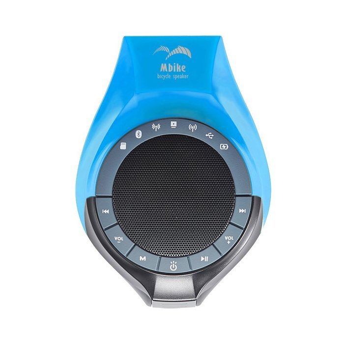 IntoMusic&reg; Wireless Bluetooth Speaker - Mbike 1C Bicycle Speaker with Rechargeable 3,400mAh Power Bank Charge...