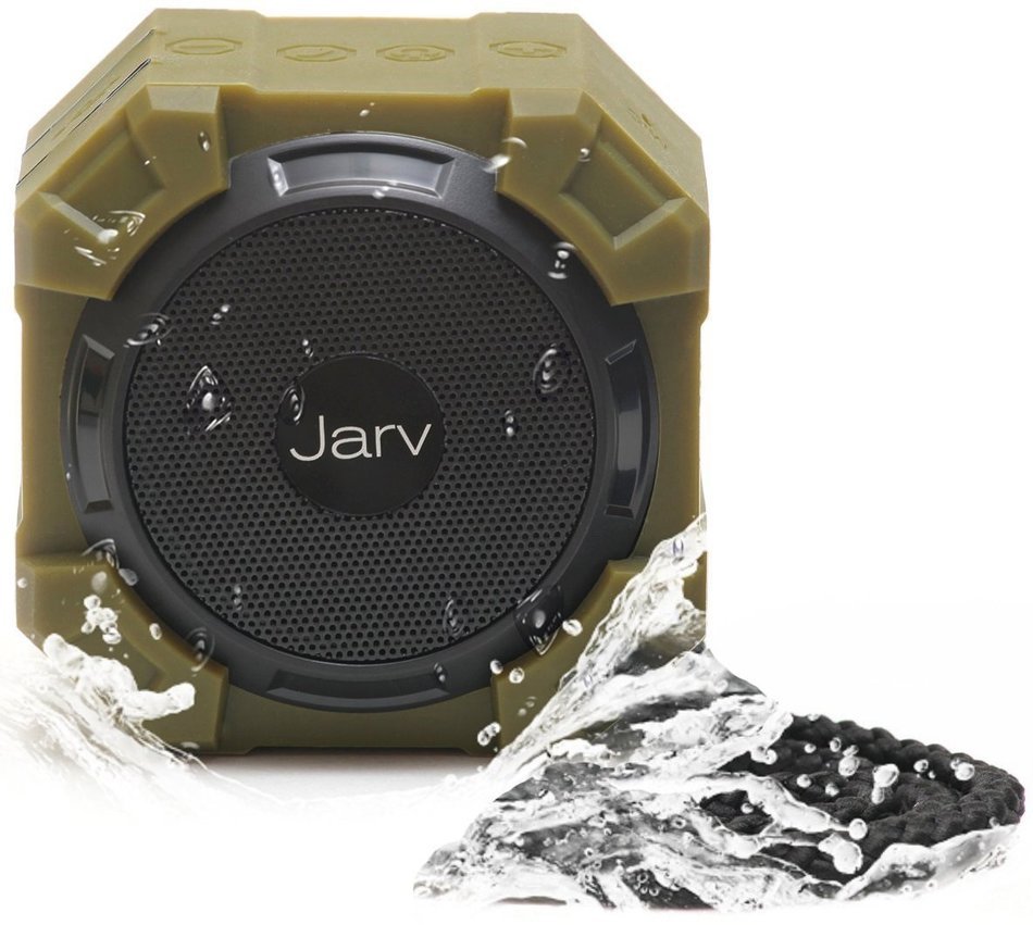 Jarv X96 Water Proof Bluetooth Portable Speaker- Rugged for Outdoor or Shower use- with X BASS Passive Sub, IPX5... N4