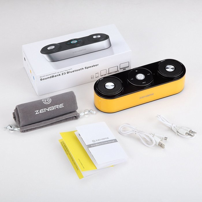 Bluetooth Speakers, ZENBRE Z3 10W Portable Wireless Speakers, Computer Speaker with Enhanced Bass Resonator [Upgraded... N17