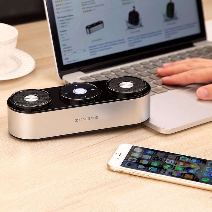 Bluetooth Speakers, ZENBRE Z3 10W Portable Wireless Speakers, Computer Speaker with Enhanced Bass Resonator [Upgraded... N20