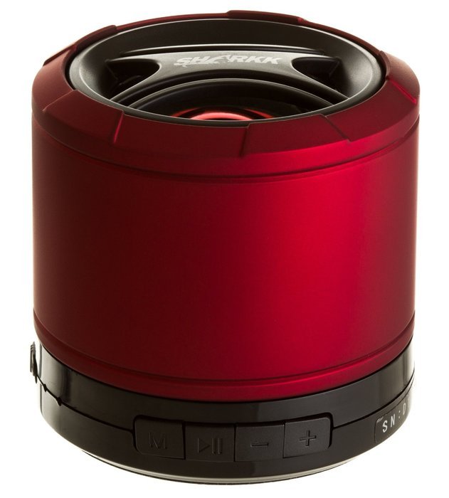 SHARKK&reg; Bluetooth Speakers Mini Ultra Portable Speaker Alloy Steel Rubberized Housing Powerful Sound and Bass...