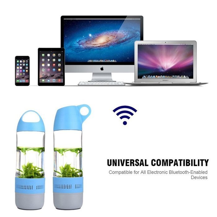 VOWSVOWS 2 in 1 Outdoor Sport Water Bottle Bluetooth Speaker 400ml Bottle Bluetooth Speaker Support TF Card for...
