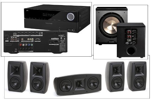 Klipsch Quintet V(5) Home Theater System-Harman Kardon AVR 1700-BIC Acoustech PL-200