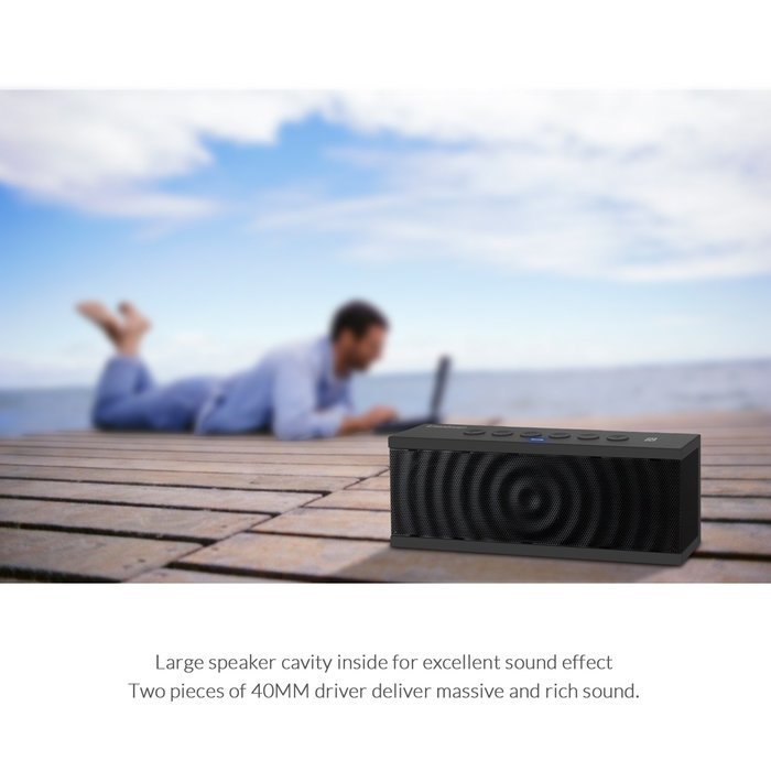 Bolse 12W NFC Wireless Portable Wireless Bluetooth Speaker, 8 hour Playtime with Built-in Speakerphone for iPhone... N5