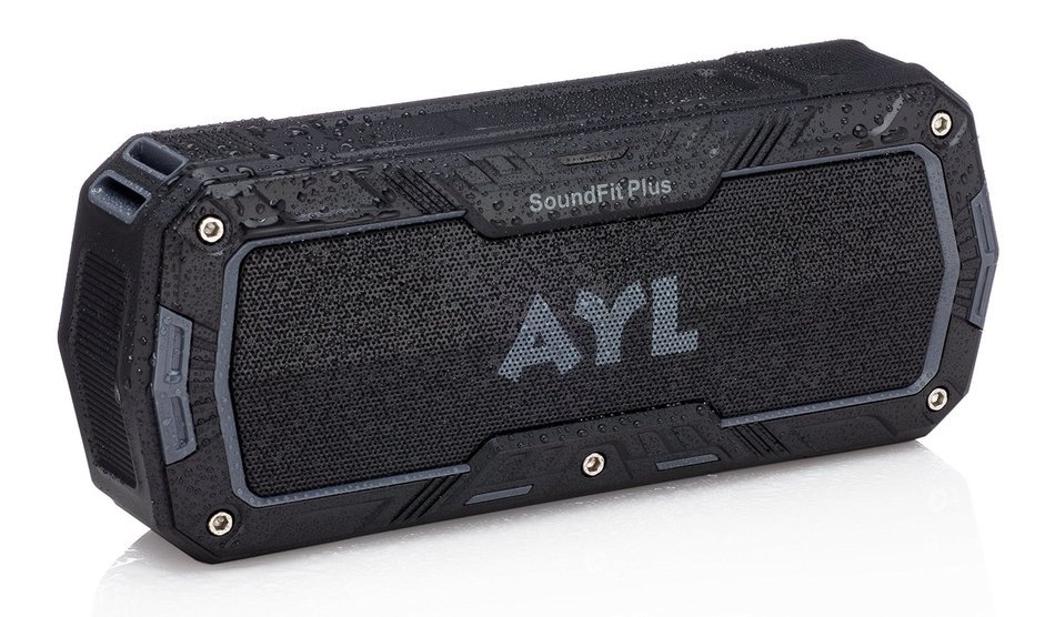 SoundFit Plus Waterproof Bluetooth Speaker - Durable Portable Outdoor Wireless Sound System - Features Powerful...