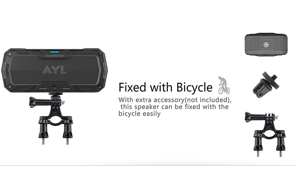 SoundFit Plus Waterproof Bluetooth Speaker - Durable Portable Outdoor Wireless Sound System - Features Powerful... N8