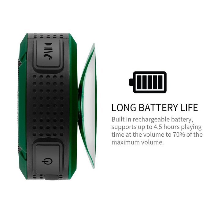 XINGLAN Military Grade Waterproof Portable Bluetooth 4.0 Speakers with 10 Hour Playtime for Outdoor/shower &hellip; (... N4