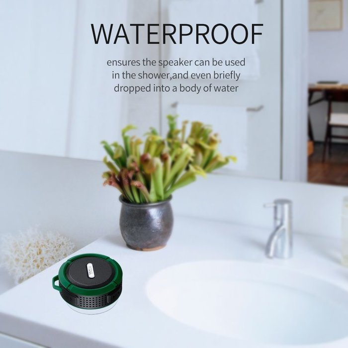 XINGLAN Military Grade Waterproof Portable Bluetooth 4.0 Speakers with 10 Hour Playtime for Outdoor/shower &hellip; (... N5