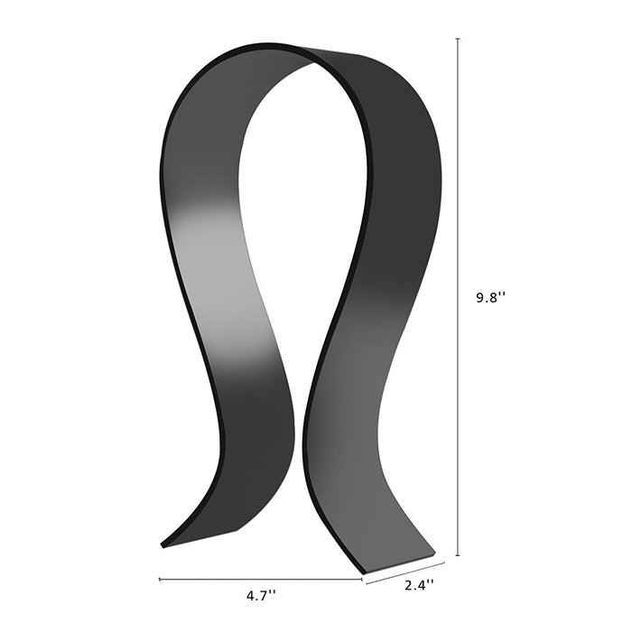 AmoVee Acrylic Headphone Stand - Black N3