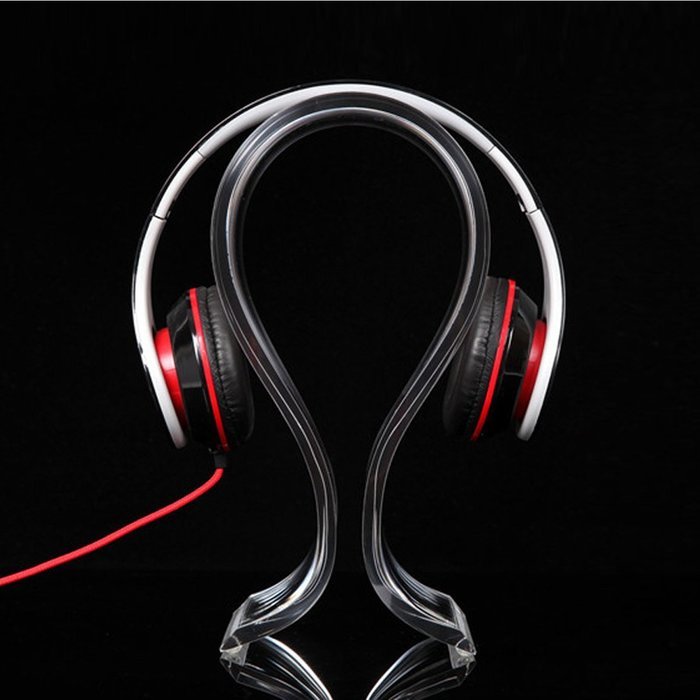 AmoVee Acrylic Headphone Stand - Black N11