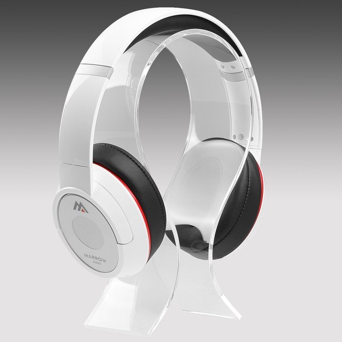 AmoVee Acrylic Headphone Stand - Black N15