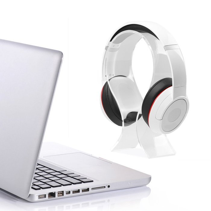 AmoVee Acrylic Headphone Stand - Black N18