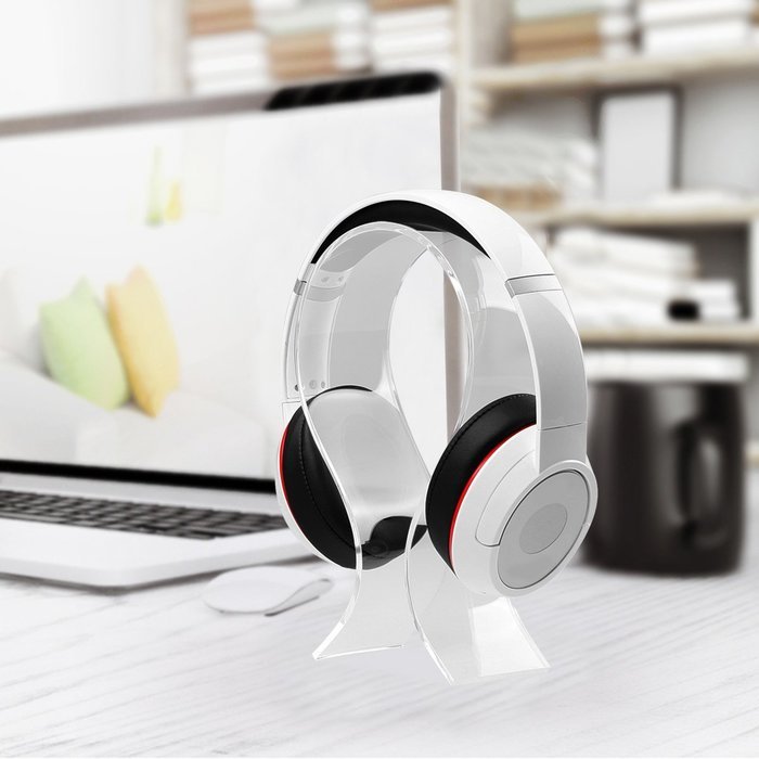 AmoVee Acrylic Headphone Stand - Black N19