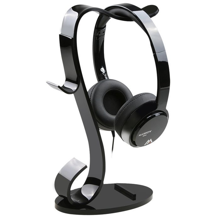 AmoVee Acrylic Headphone Stand - Black N23