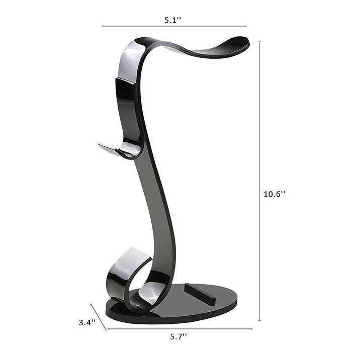 AmoVee Acrylic Headphone Stand - Black N27