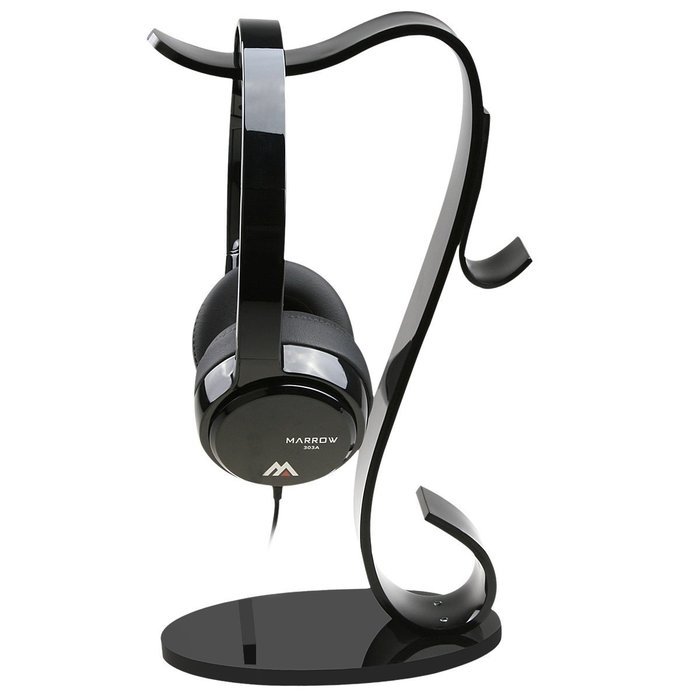 AmoVee Acrylic Headphone Stand - Black N31