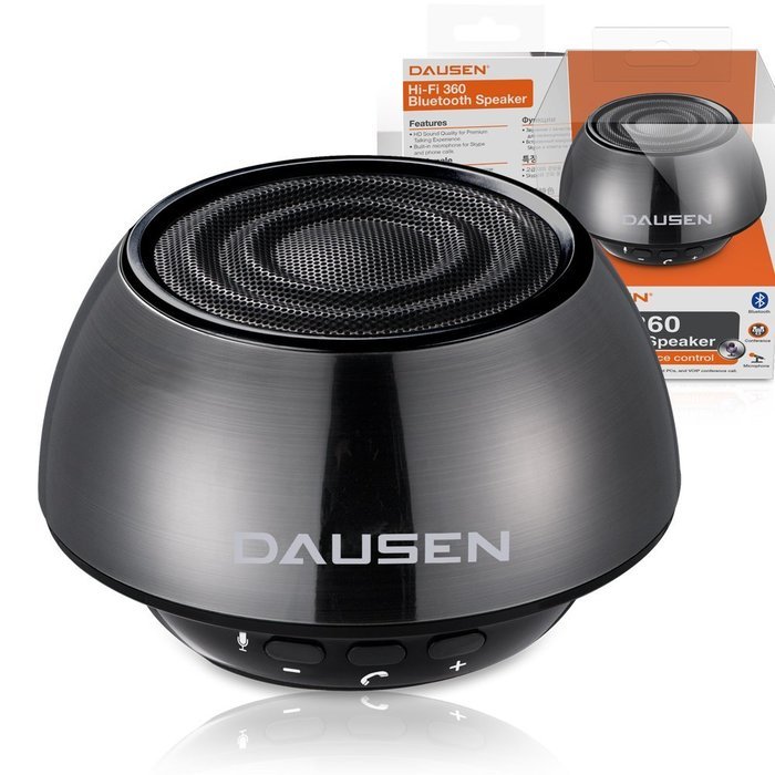 Ultra Compact Pure Decibel White Bluetooth Speaker, Minimalist Design, by Dausen with Siri Support for iPhone,... N7