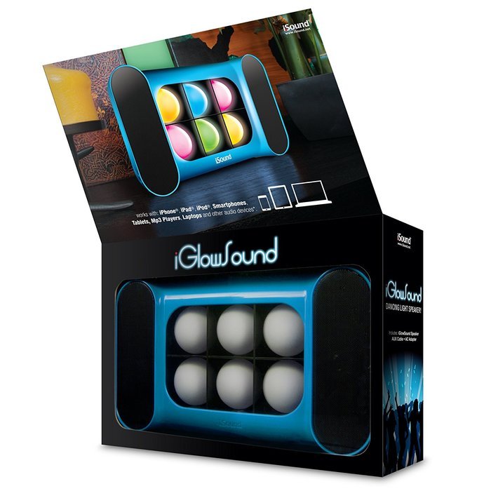 iSound iGlowSound Dancing Light Speaker (Red) N6