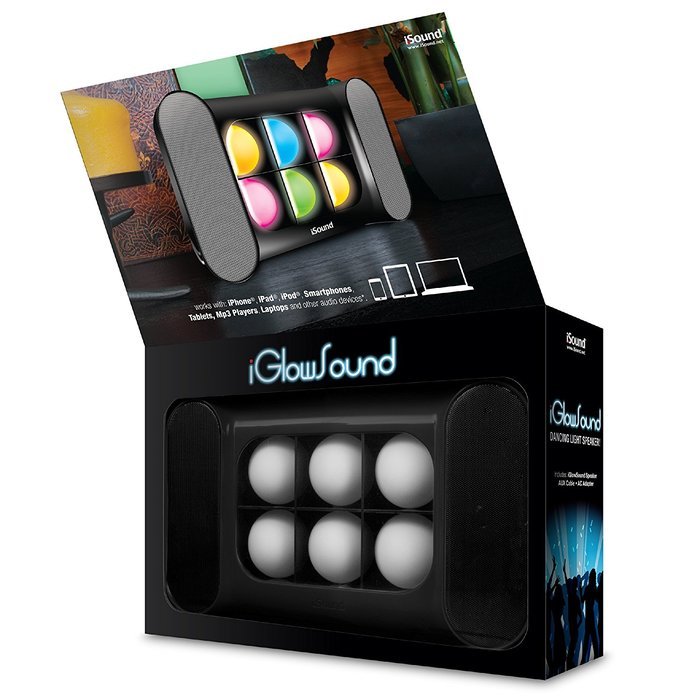 iSound iGlowSound Dancing Light Speaker (Red) N10