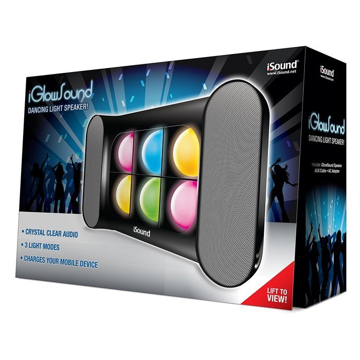 iSound iGlowSound Dancing Light Speaker (Red) N11