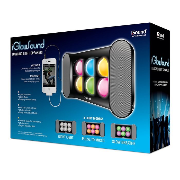 iSound iGlowSound Dancing Light Speaker (Red) N12