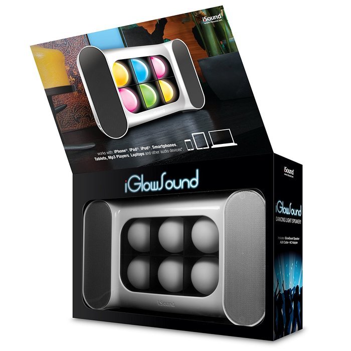 iSound iGlowSound Dancing Light Speaker (Red) N14