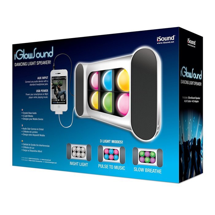 iSound iGlowSound Dancing Light Speaker (Red) N16