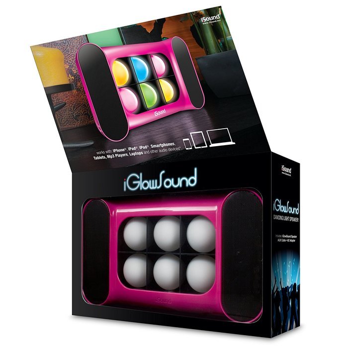 iSound iGlowSound Dancing Light Speaker (Red) N19