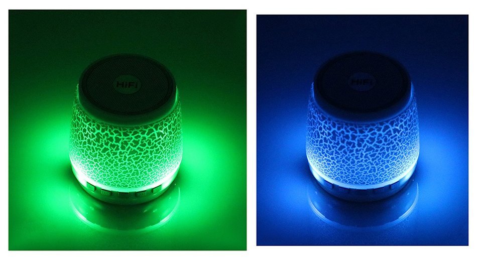 iHome Fusion Portable Bluetooth Speaker LED Light Lamp FM Radio Hand-Free Call MP3 Player TF/Micro SD Card Perfect... N2