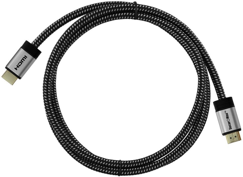 HDMI Cable 6ft - HDMI 2.0 (4K) Ready - 28AWG Braided Cord - High Speed 18Gbps - Gold Plated Connectors - Ethernet... N5