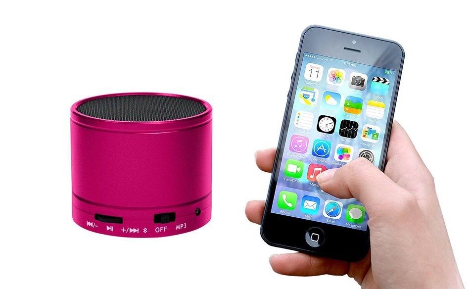 Xtreme Cables Audio Pod Mini Bluetooth Speaker, Pink