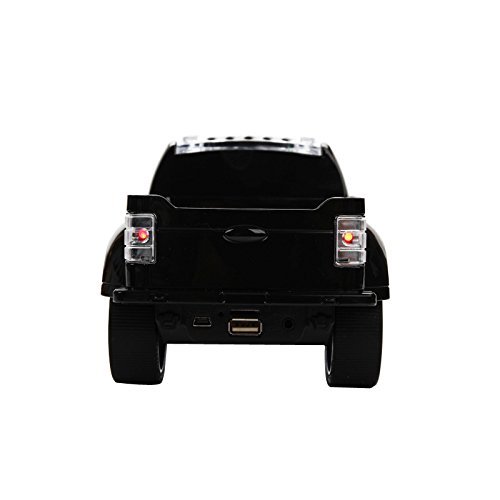 Truck Car Model Mini Bluetooth Speaker Handsfree FM Voice Prompts Multifunction Stereo Speaker Color Blue N4