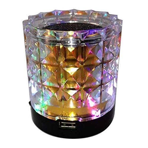 Portable Crystal Transparent Stereo Card Speaker For iPhone Smartphone Color Purple N4
