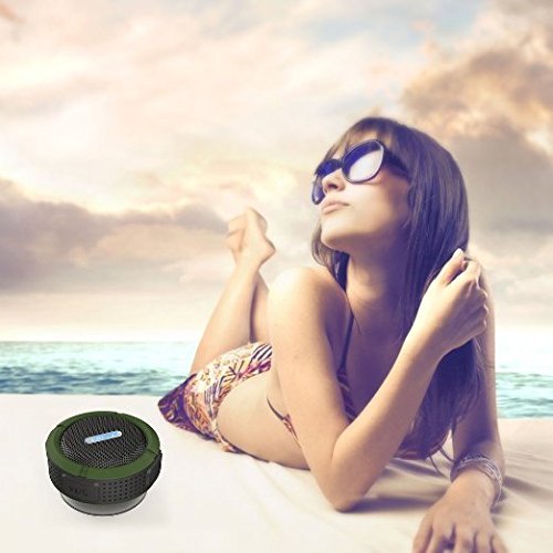 J-deal&reg; Wireless Bluetooth 3.0 Waterproof Outdoor / Shower Speaker, with 5w Speaker/suction Cup/mic/hands-free... N5