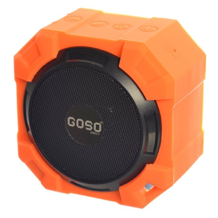GOSO GRE030803 Outdoor Water-Proof Bluetooth Speaker Rugged and Shock-Proof Rechargeable Wireless Portable Speaker...