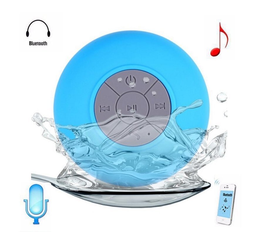 Efor AS605 Mini Portable Stereo Wireless Bluetooth Shower Speaker with Sucker Waterproof handsfree