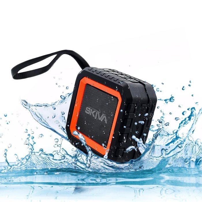 Skiva SoundCube Waterproof Bluetooth Speaker with 12 Hours Playtime (Portable / Wireless / Microphone / 2200mAH... N9