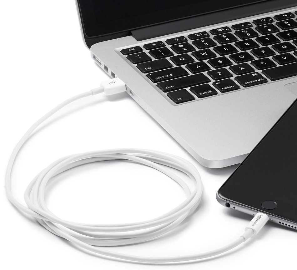 AmazonBasics Apple Certified Lightning to USB Cable - 6 Feet (1.8 Meters) - White N3