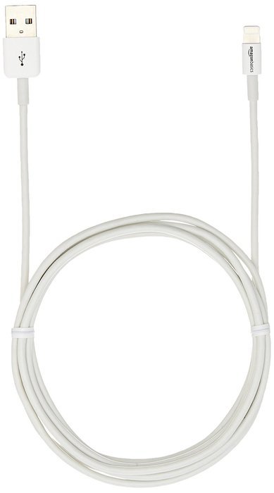 AmazonBasics Apple Certified Lightning to USB Cable - 6 Feet (1.8 Meters) - White N5